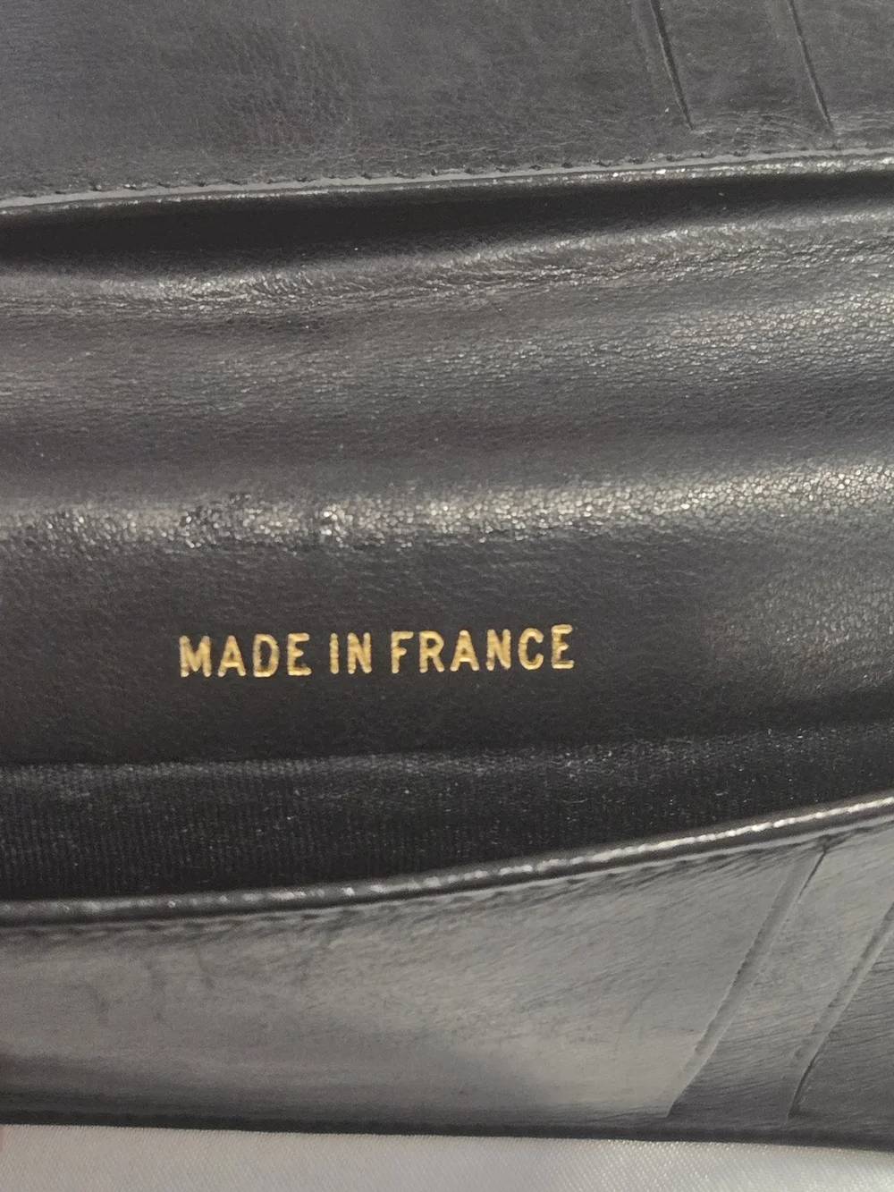 CHANEL Authentic Black Stitched CC Leather Card Holder With COA